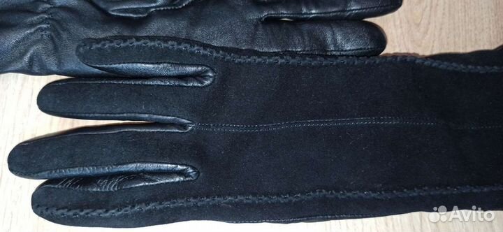 Перчатки кожаные удлиненные