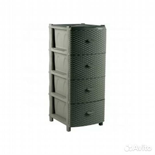 Комод Элластик с фасадом 495х395х860мм Люкс оливко