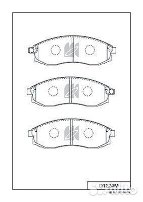 Колодки тормозные передние Kashiyama, D1224M