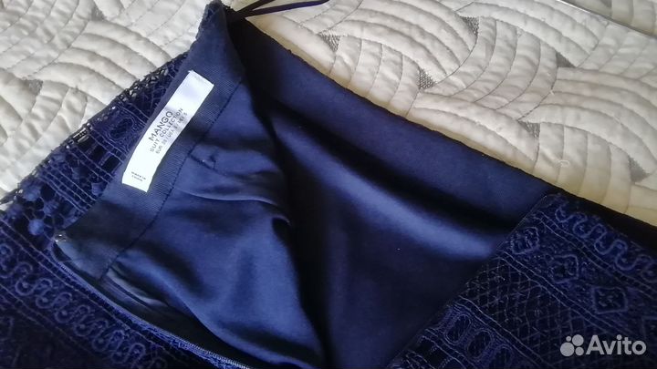 Кружевная гипюровая юбка