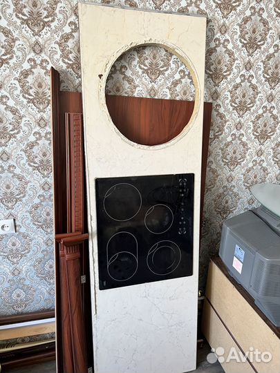 Стеклокерамическая плита со столешницей