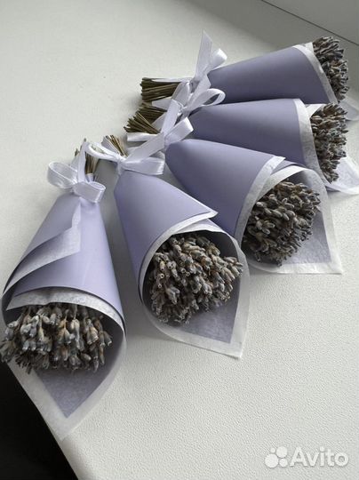 Мини-букет из лаванды сухоцвет