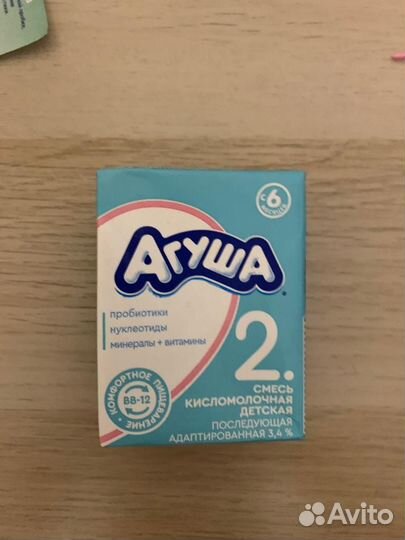 Кисломолочная смесь агуша 2