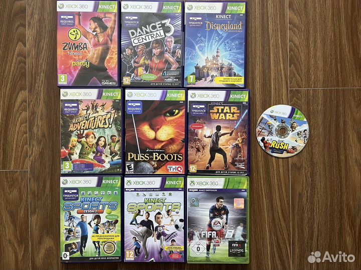 Xbox 360 диски - лицензионные, kinect