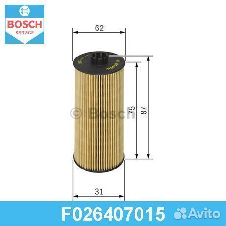 Масляный фильтр F026407015 bosch