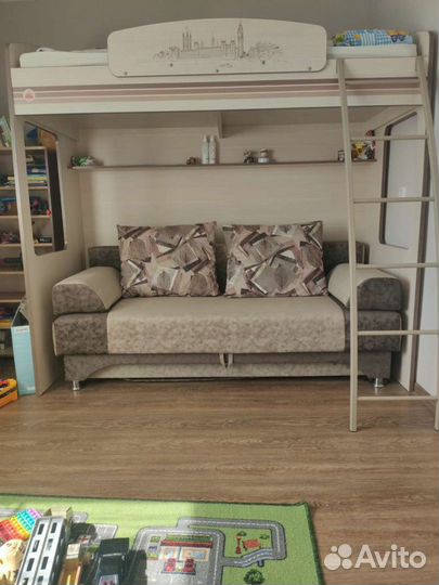 Кровать чердак (с матрасом)