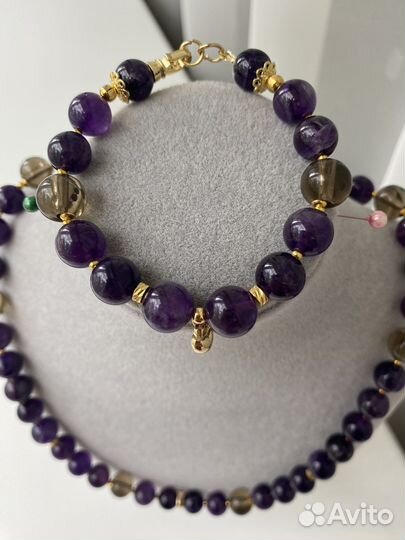 Комплект из аметиста