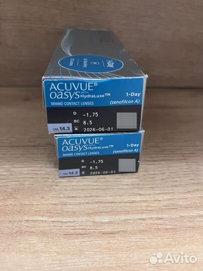 Линзы acuvue oasys -1.75