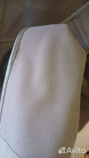 Кожаная юбка с запахом