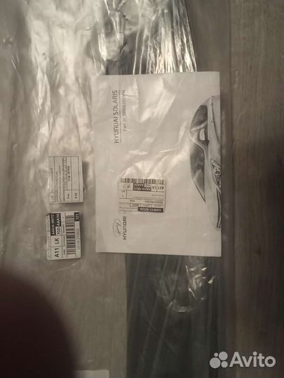 Дефлектор капота для Hyundai Solaris (2014-2016)