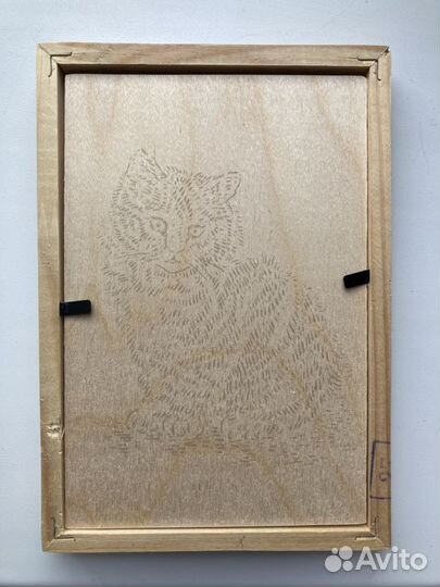 Основа для выжигания «Кошечка» (10х15 см)