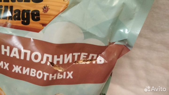 Древесный наполнитель для мелких животных