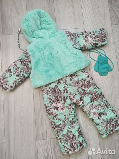 Зимний комбинезон для девочки 86-92