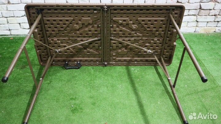 Стол складной для пикника 60*120 см ротанг
