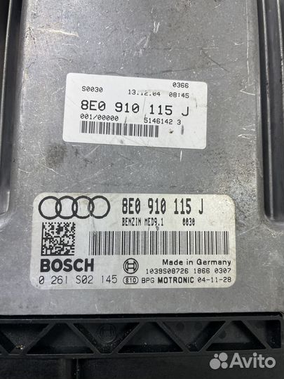 Блок управления двс Ауди А4 8Е Б7 BGB