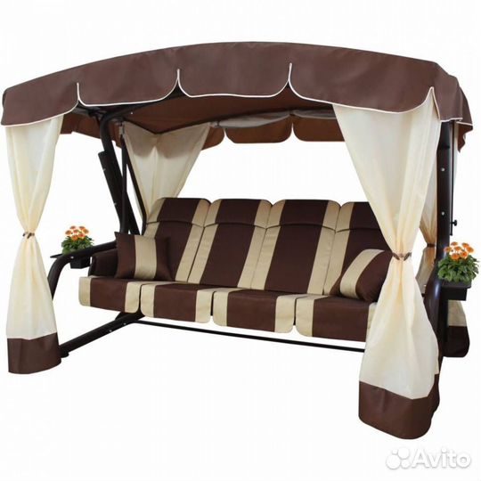 Садовые качели четырехместные 