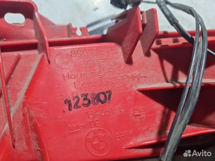 Фонарь задний левый Bmw E63 N62 2008