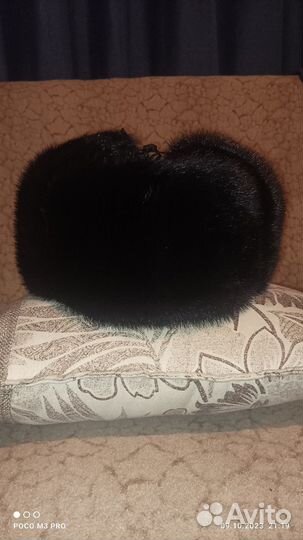 Норковая шапка мужская ушанка