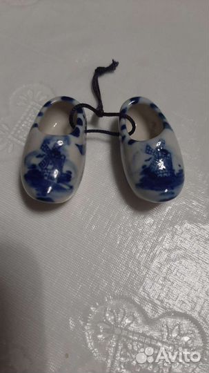 Сувенирные,фарфоровые башмачки (кломпы)