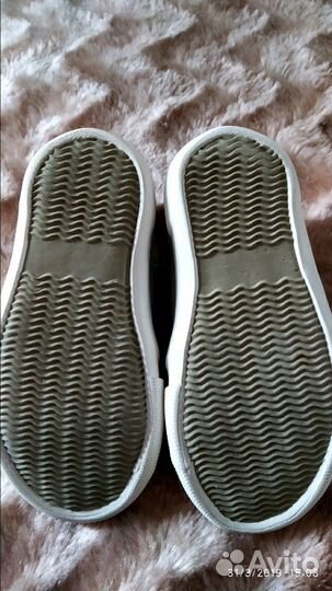 Кеды серый меланж размер 23