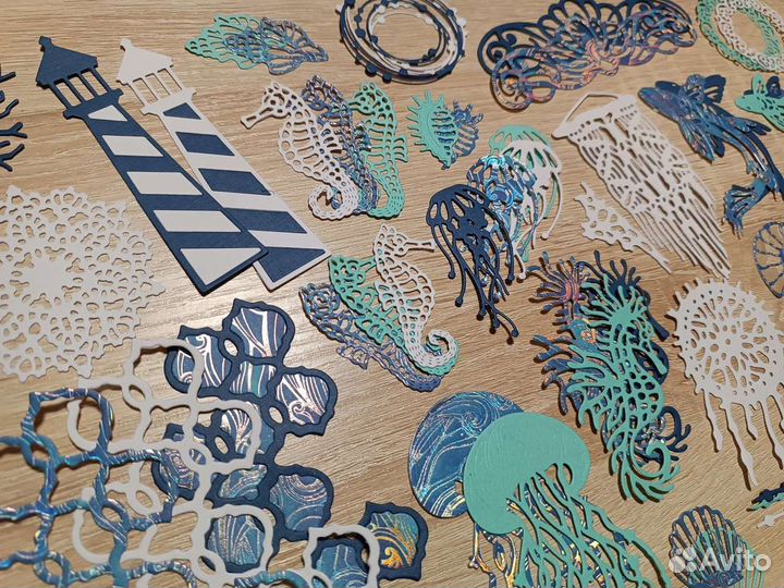 Морской набор вырубки для скрапбукинга