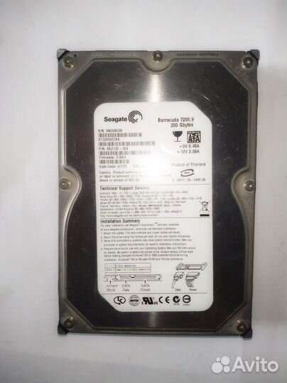 Жесткий диск Seagate 200Gb 3.5