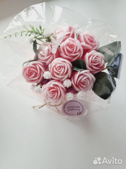 Мыло ручной работы Мини-букеты из роз