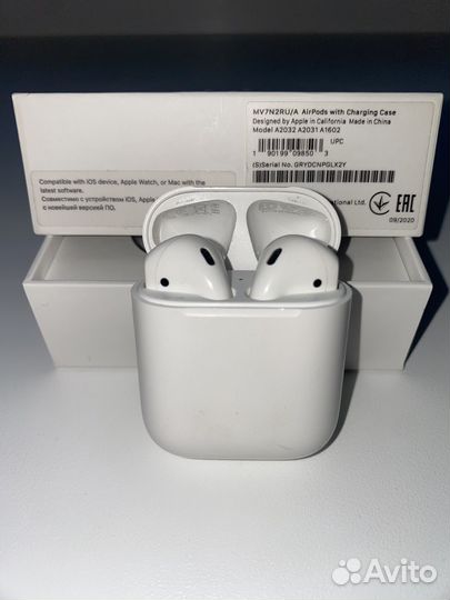 Airpods 2 оригинал (2021 год)