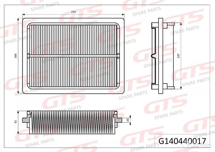 Воздушный фильтр кабины takeuchi 5690761190