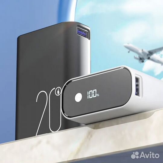 Powerbank 20000 mAh с быстрой зарядкой QC+PD K-A16