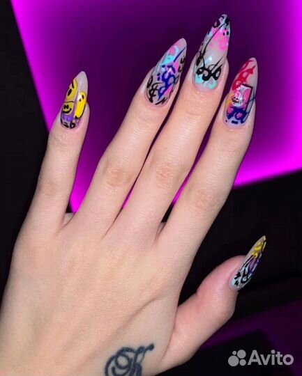 Маникюр наращивание ногтей