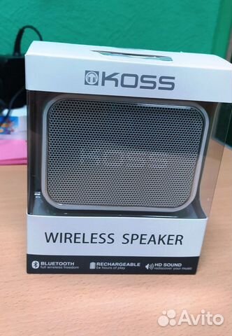 Белая Bluetooth колонка Koss BTS1