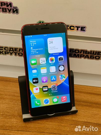 iPhone 8 plus 64gb с отпечатком.Новый аккумулятор