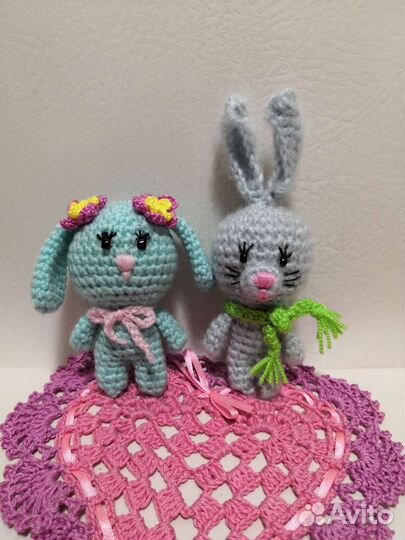 Игрушки, связанные крючком, собака, русалка, пупс