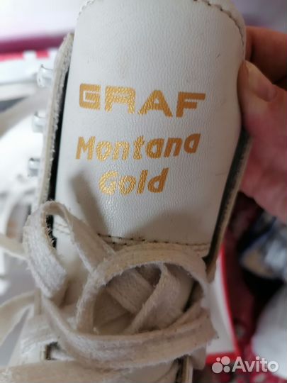Фигурные коньки 29 размер graf граф монтана голд