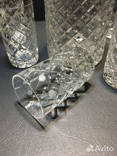 Хрустальный графин СССР со штофами