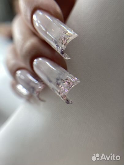 Маникюр,Педикюр, Выкладной френч. Наращивание