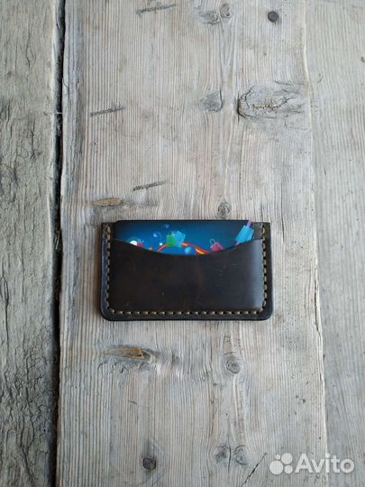 Картхолдер из натуральной кожи ручной работы