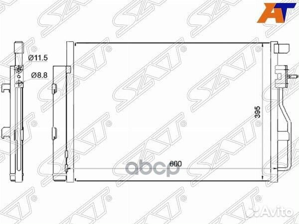 Радиатор кондиционера aveo T300/cobalt stcva639