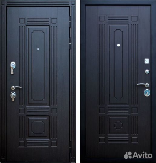 Входная металлическая дверь Броня Мадрид венге