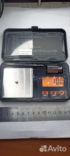 Весы электронные с гирькой карманные
