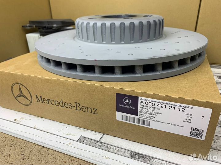 Передний тормозной диск Mercedes W205