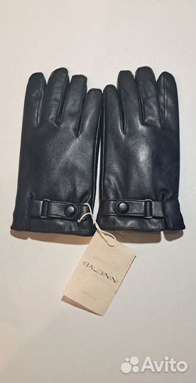 Мужские кожаные перчатки деми L