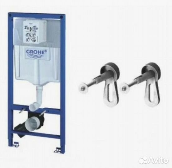 Инсталляция Grohe золото матовое с унитазом