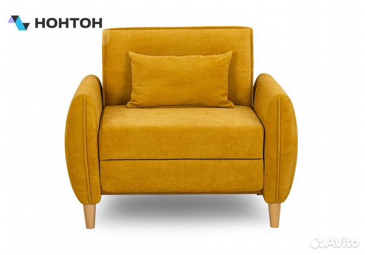 Кресло еврокнижка Анита желтое