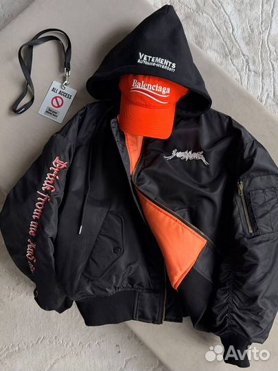 Бомбер Vetements TFD пинтограмма