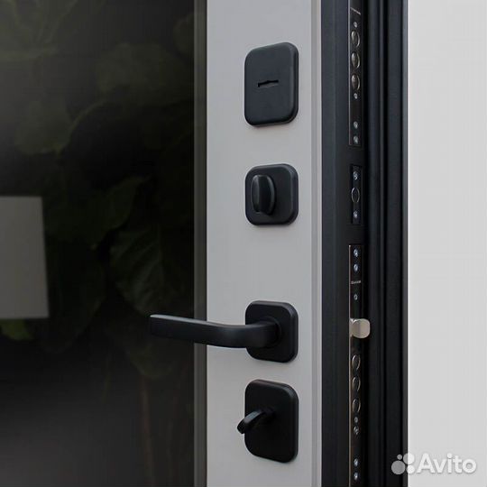 Дверь с зеркалом Ньюкасл стальная