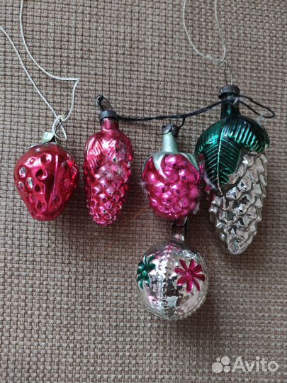 Елочные игрушки СССР. 60 х годов