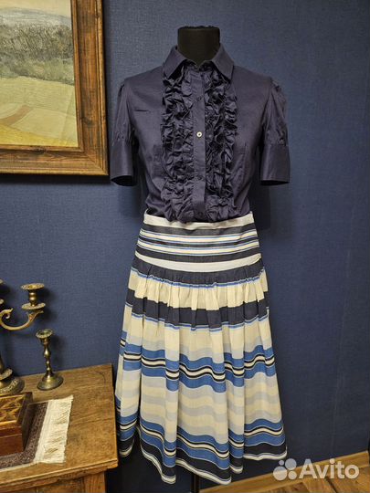 Юбка Zara, блузка 42 44