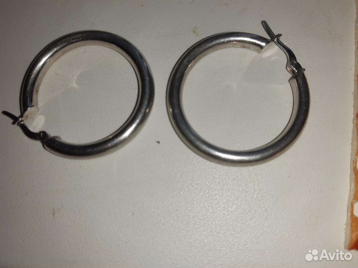 Серьги серебро